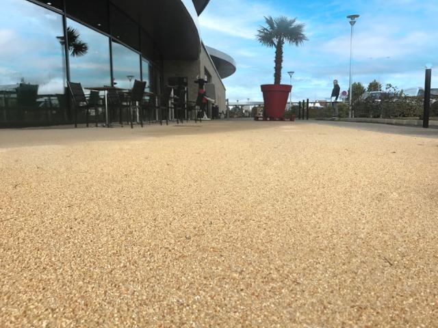 Example of decorative AdTex resin bound surfacing