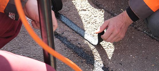 Instant repair of cable trenches 