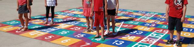 Aires de jeux - Avec nos marquages ludiques, les enfants apprennent en s’amusant